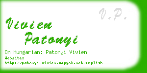 vivien patonyi business card